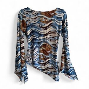 Y2K 2000s Vintage Asymmetrical Top Women’s Small/Medium